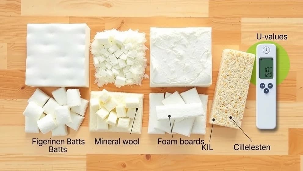 Vilka isoleringstyper isolerar bäst med låga U-värden